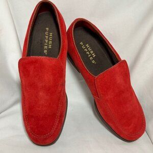 Red Suede HUSH PUPPIES Casuals Loafers